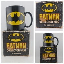 VINTAGE Boxed 1989 Batman Collector Mug by Applause! Warner Bros Collectable Box