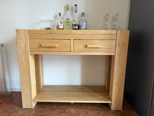 Solid Oak Small Console/side