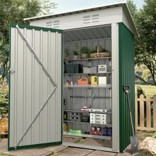 Metal Tool Shed with Single