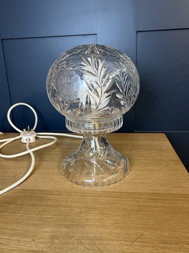 Vintage crystal glass table - vintage,