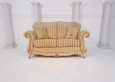 Gascoigne Designs Florence 2 Seater Gold Duresta Fabric Italian Sofa RRP £5,400