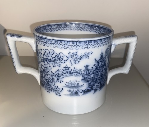 Antique pottery cider mug - antique,