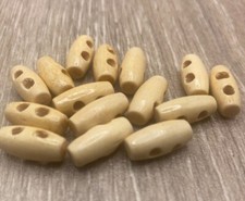 16mmx7mm Tiny Natural Wood