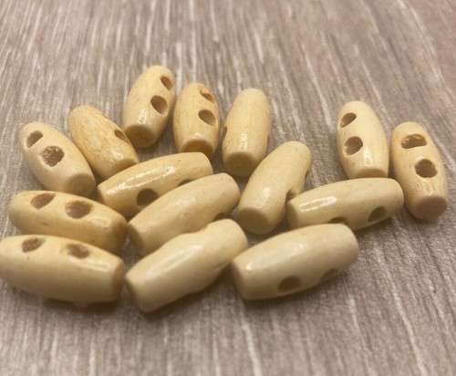 16mmx7mm tiny natural wood - 16mmx7mm,