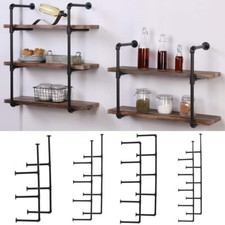 2pcs Pipe Shelf Brackets