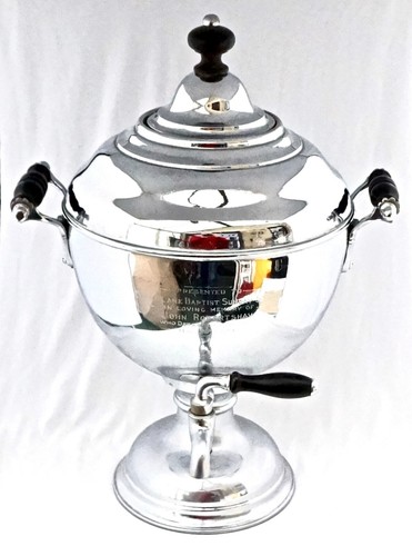 Silver samovar tea urn trophy - silver,