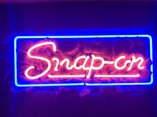 Snap on 14"x7" Glass Neon Sign