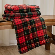 Check Fleece Throw Blanket