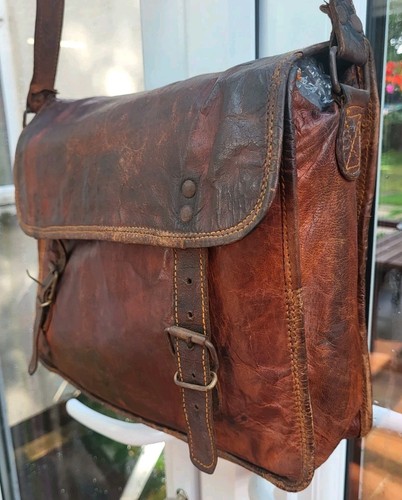 Vintage tan brown goat - vintage, leather