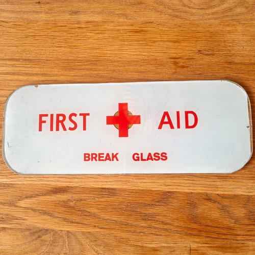 First aid break glass - first,
