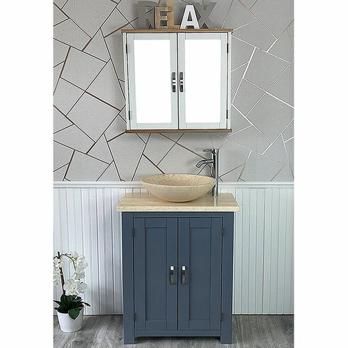 Cloakroom bathroom vanity grey - bathroom,
