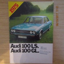 AUDI NSU 100 100LS 100GL LS GL Saloon Coupe 3 4 Door UK Market Car Brochure 1975