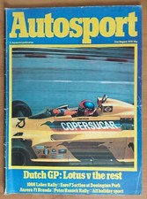 Autosport  August 1978 Dutch GP Aurora F1 1000 Lakes Rally Ford Escort Chevette