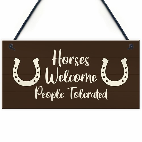 Funny stable sign hanging door - hanging,