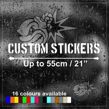 Custom Vinyl Stickers - Personalised Car Van Laptop Campervan Window Large Size1