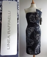 Black Silver Strapless Dress