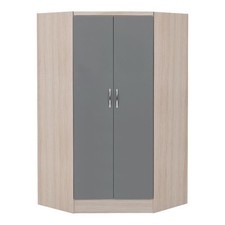 Nevada Grey Gloss & Oak 2 Door