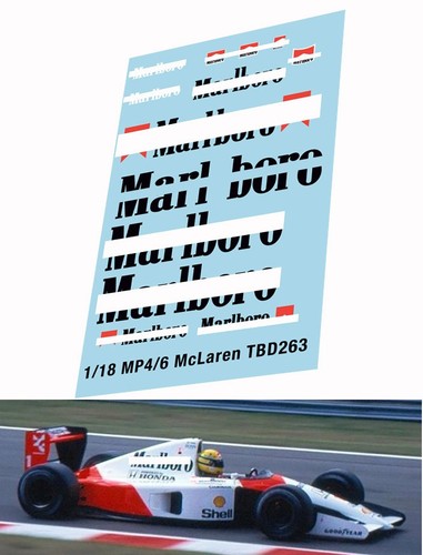 Decals for mclaren - 1/18,