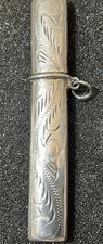 Needle Case Antique Silver
