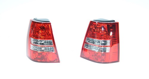 Red white tail lights - tail,