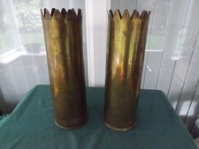 GOOD PAIR BRASS WORLD WAR ONE