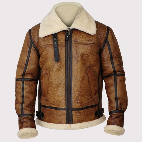 Men tan brown shearling - tan,