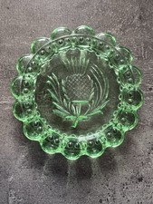 Vintage Green Glass Thistle
