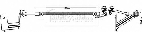 Brake hose fits jaguar - fits, xk