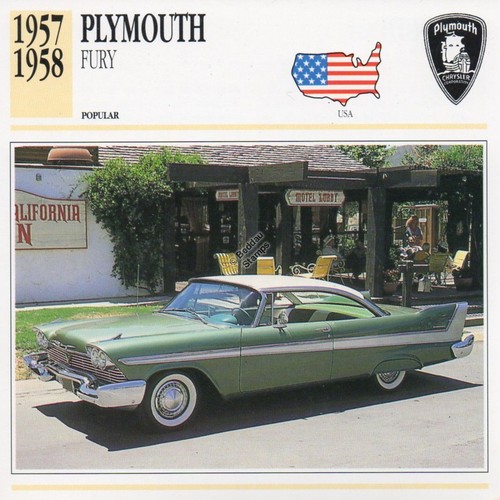 1957 1958 plymouth - plymouth, fury