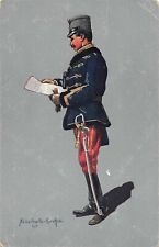 Austro-Hungarian Hussar Staff Officer In Field Uniform Postcard 1915