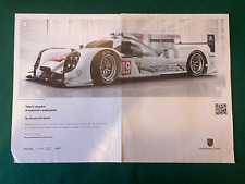 PORSCHE 919 HYBRID LE MANS LMP RACE CAR POSTER ADVERT A4 X 2 FILE XA