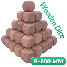Wooden dice - wooden,