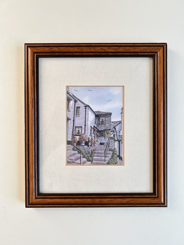 Framed original watercolour - framed,