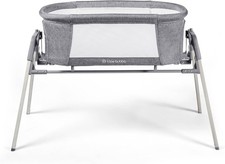 Gliding Baby Crib Bassinet Rocking & Static Cot with Mattress & Travel Bag