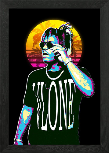 Juice wrld framed wall art - framed,