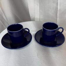 Set Of 2 Cobalt Blue Glass -