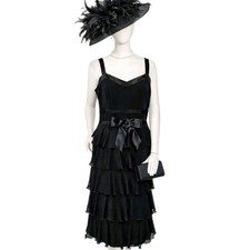 Condici Black Layered Midi