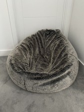 icon® Arctic Wolf Large Faux Fur Cocoon Bean Bag RRP £139.99 