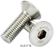 1/4" UNC COUNTERSUNK SCREWS A2