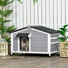Wooden Dog Kennel, Elevated