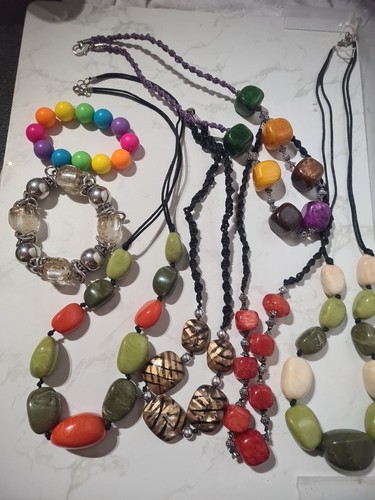 Chunky costume jewellery - chunky,