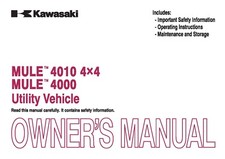 Kawasaki Owners Manual Book 2013 MULE 4010 4X4