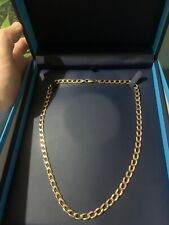 Mens 9ct Yellow Gold 20" Curb Chain - 20.9g
