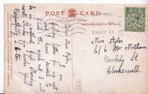 Genealogy postcard family - -,