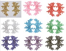 2 x Extra large flower patches