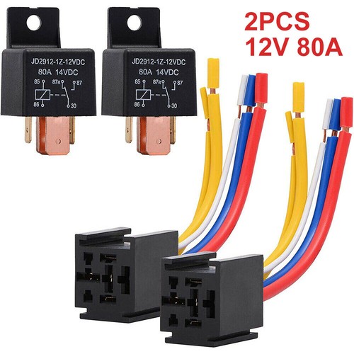 2pcs pin relay with socket - with,
