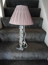Next Table Lamp 16in Tall Wirh Chrome Base Also Comes with Laura Ashley Shade