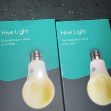 2 x Hive Light Dimmable Warm