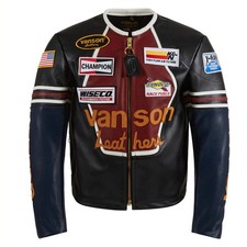 Vanson men black leather - vanson, men’s