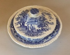 Vintage blue white - blue,